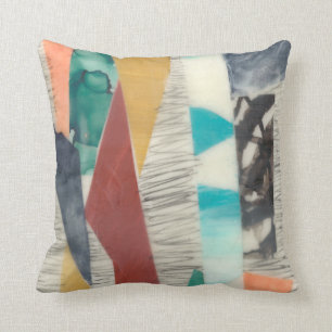 Color Edge II Throw Pillow