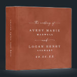 Color Editable Burnt Orange Wedding Photo Album 3 Ring Binder<br><div class="desc">Modern Color Editable Watercolor Burnt Orange Wedding Photo Album. This simple elegant design is beautify hand-painted with rich colors that are perfect for fall. Shown in the Burnt Orange Wedding Color Palette colorway with gorgeous signature script font with tails, the ethereal watercolor wedding collection is sure to make your wedding...</div>