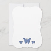 Color Editable Butterfly Wedding Invitation (Back)