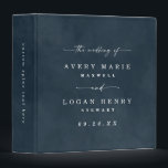 Color Editable Dark Navy Blue Wedding Photo Album 3 Ring Binder<br><div class="desc">Modern Color Editable Watercolor Dark Navy Blue Wedding Photo Album. This simple elegant design is beautify hand-painted with rich colors that are perfect for fall. Shown in the Navy Blue Wedding Color Palette colorway with gorgeous signature script font with tails, the ethereal watercolor wedding collection is sure to make your...</div>
