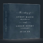 Color Editable Dark Navy Blue Wedding Photo Album 3 Ring Binder<br><div class="desc">Modern Color Editable Watercolor Dark Navy Blue Wedding Photo Album. This simple elegant design is beautify hand-painted with rich colors that are perfect for fall. Shown in the Navy Blue Wedding Color Palette colorway with gorgeous signature script font with tails, the ethereal watercolor wedding collection is sure to make your...</div>