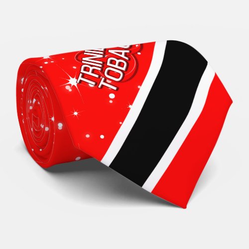 Color Editable Festive Starry Trinidad  Tobago Neck Tie