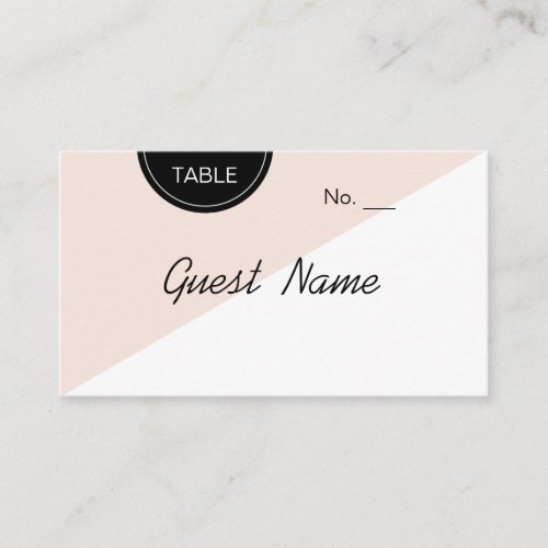 Color editable minimalist modern place cards