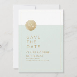 Color editable minimalist modern save the date