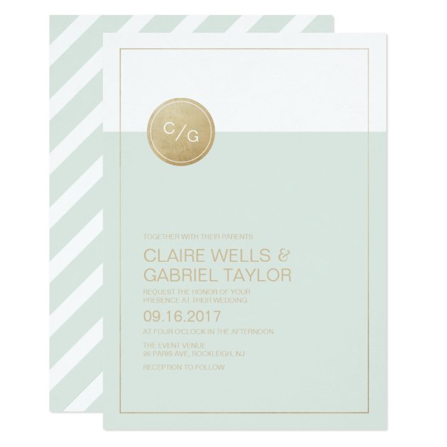 Color Editable Simple Modern Wedding Invitation