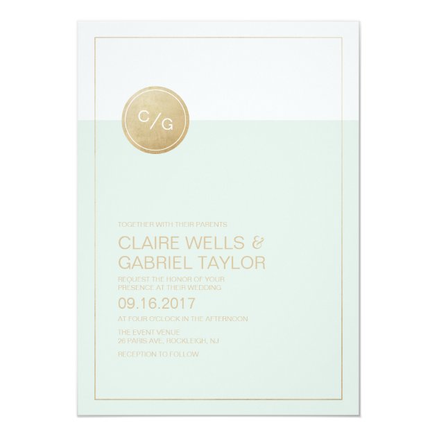 Color Editable Simple Modern Wedding Invitation
