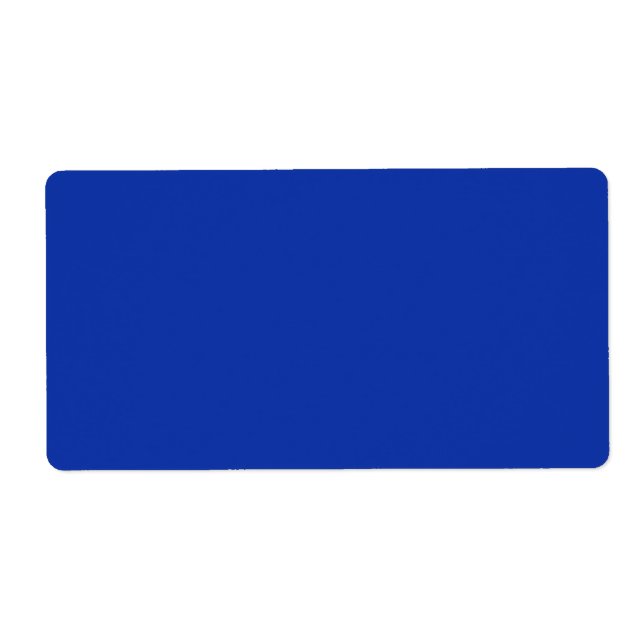 color Egyptian blue Label (Front)