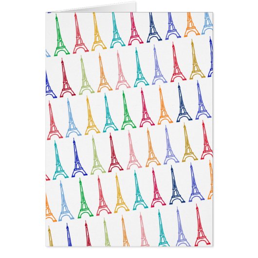 color eiffel towers pattern (Front)