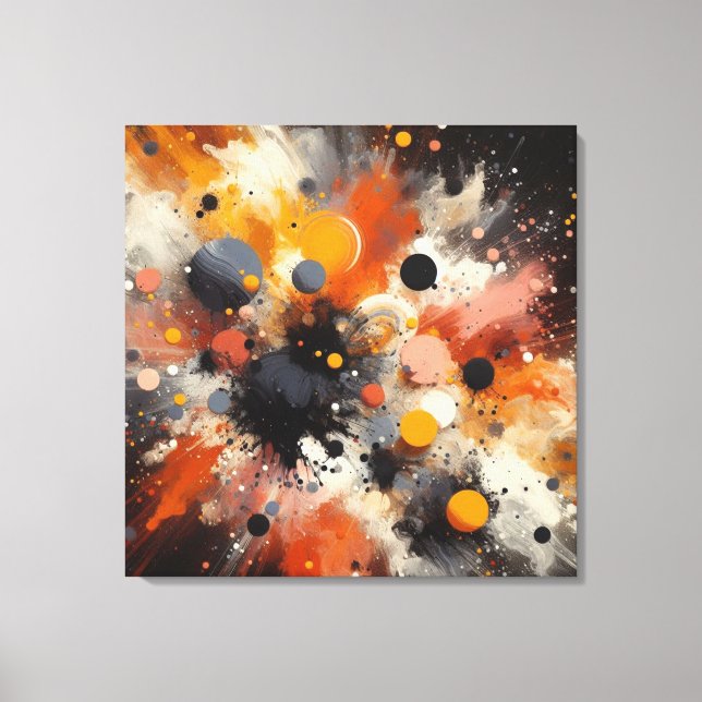 Color Explosion Abstract Canvas Print (Front)