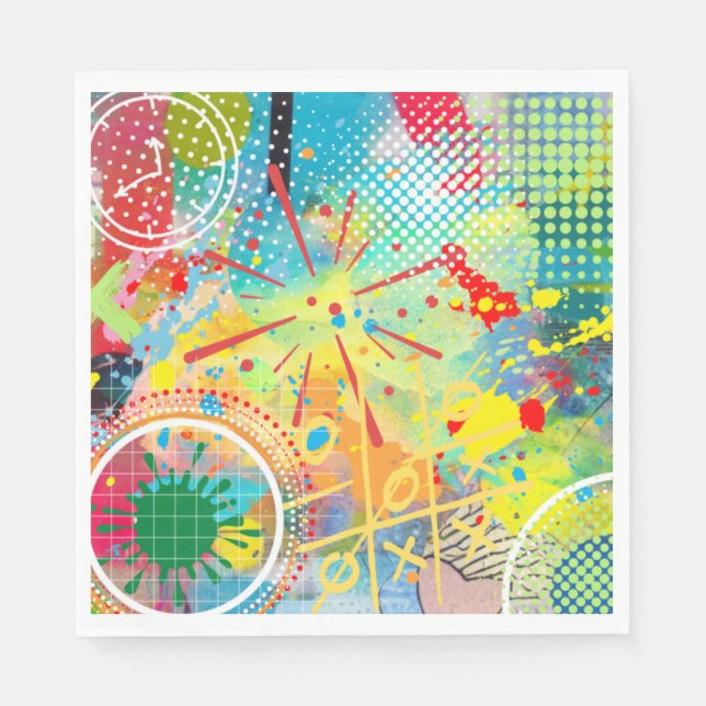 Color Explosion Collection Napkins (Front)