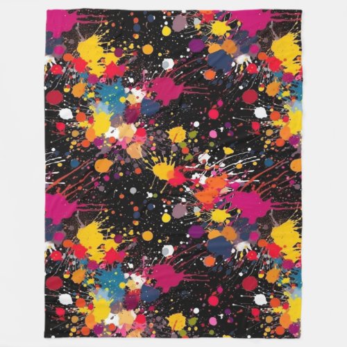 Color Explosion Fleece Blanket