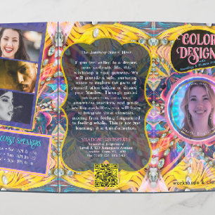 Color Explosion Flow Energy 4-Pix Trifold B Brochure
