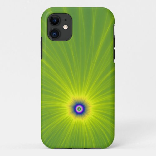 Color Explosion in Green and Yellow iPhone 5 Case