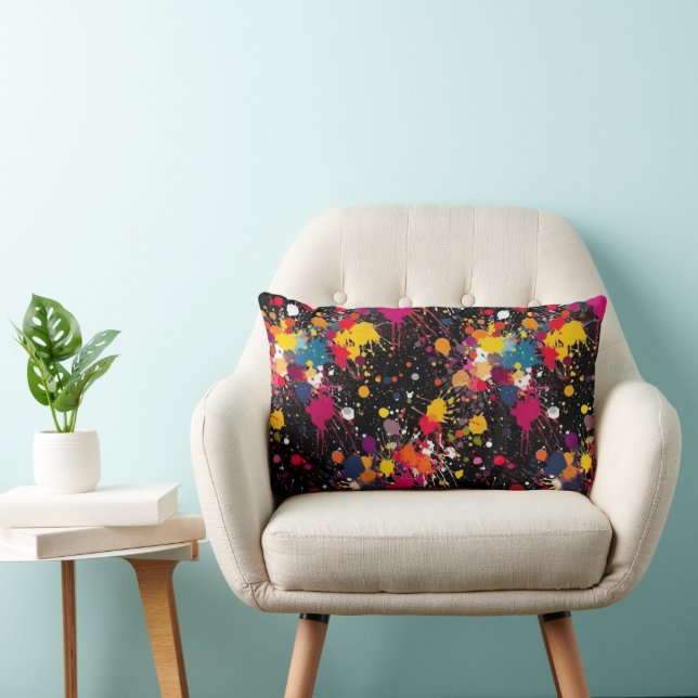 Color Explosion Lumbar Pillow (Chair)