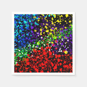 Color Explosion Paint Dots Colorful Modern Cool Napkins