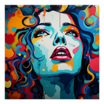 color explosion: pop-art portrait