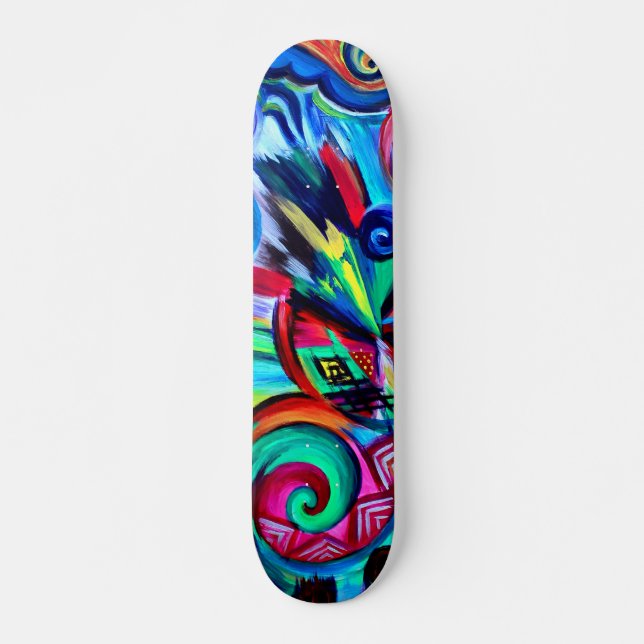 Color Explosion Skateboard Deck (Front)