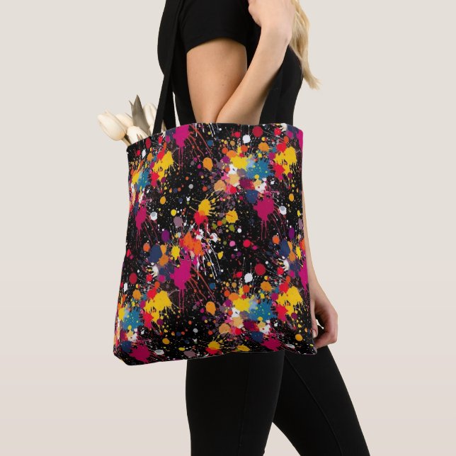 Color Explosion Tote Bag (Close Up)