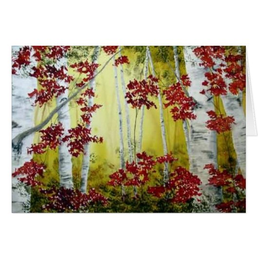 Color Fall Colors Card (Front Horizontal)