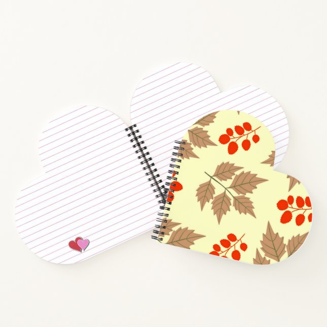 Color fall leaves pattern notebook (Inside)