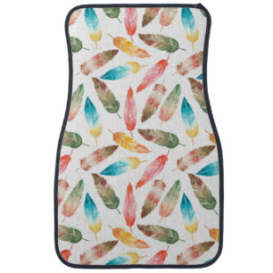 Color Feathers Car Floor Mat
