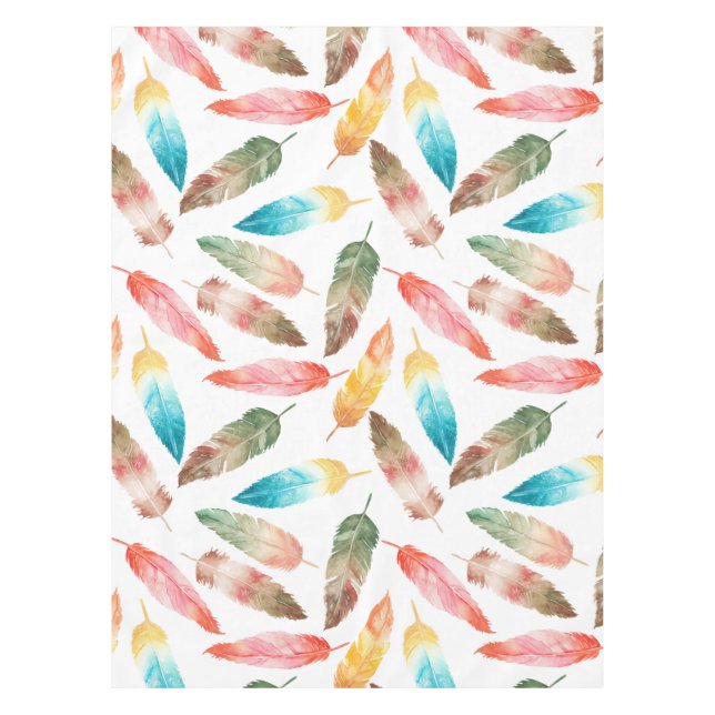 Color Feathers Tablecloth (Front)