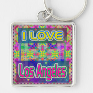 Color Fest: "I LOVE Los Angeles" Keychain