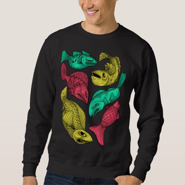 Color Fish Sweatshirt (Front)