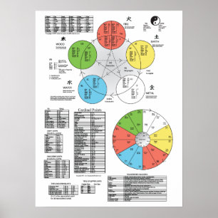 Color Five Element Acupuncture Poster