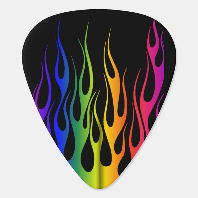 COLOR FLAME GUITAR PICK (Back)
