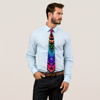 Color Flames Tie by ZAGHOO at Zazzle