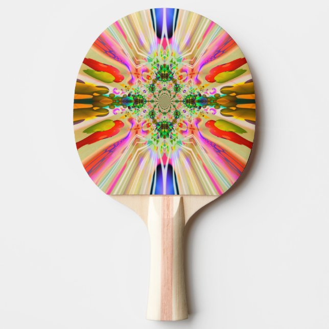 Color Flares Ping Pong Paddle (Front)