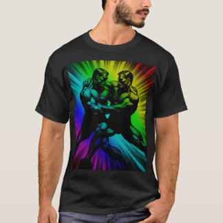Color Flash 1950s Berlin Gay Wrestlers Tom of Finl T-Shirt