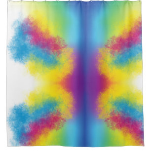 color flash shower curtain