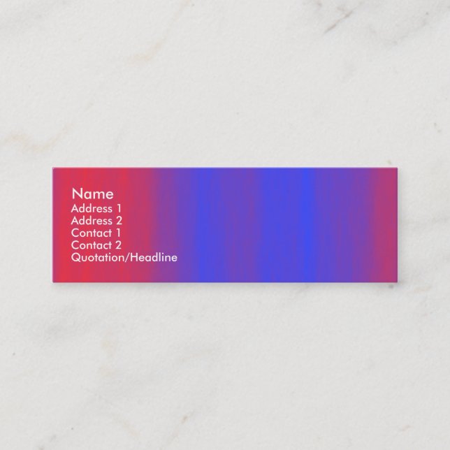 Color Flow Mini Business Card (Front)