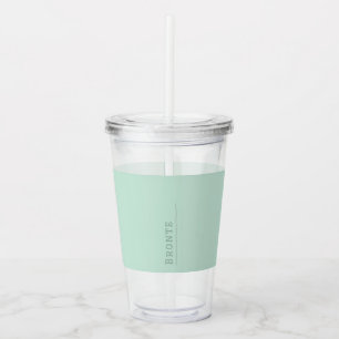 Color Flow monogram Minty Fresh Acrylic Tumbler