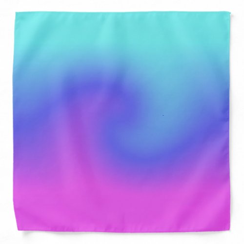 Color Flow Pink Purple Blue Aqua Unisex Fashion Bandana