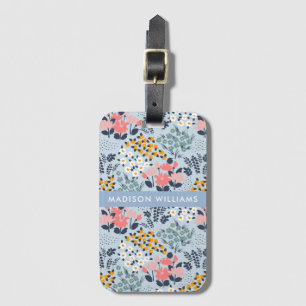 Color Flowers Luggage Tags