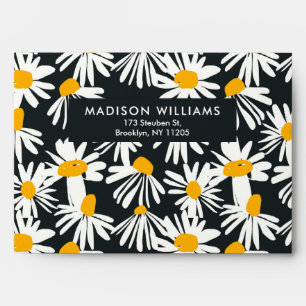 Color Flowers Modern Minimalist Simple Envelope