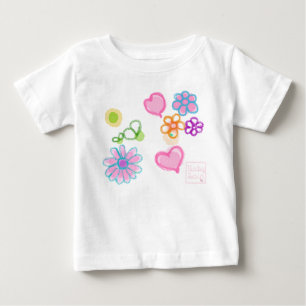 Color flowers Toddler Ruffle Tee by babyLaia