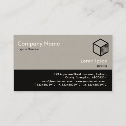 Color Footer _ 30pc Gray and Black Cream Business Card