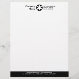 Color Footer (Asterisk Logo) - Black Letterhead