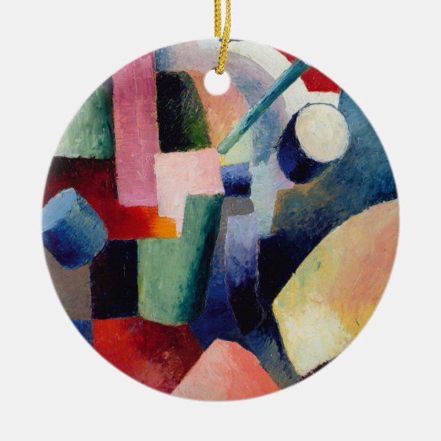 color form ceramic ornament (Front)