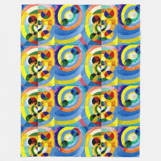 Color Forms by Robert Delaunay Fleece Blanket