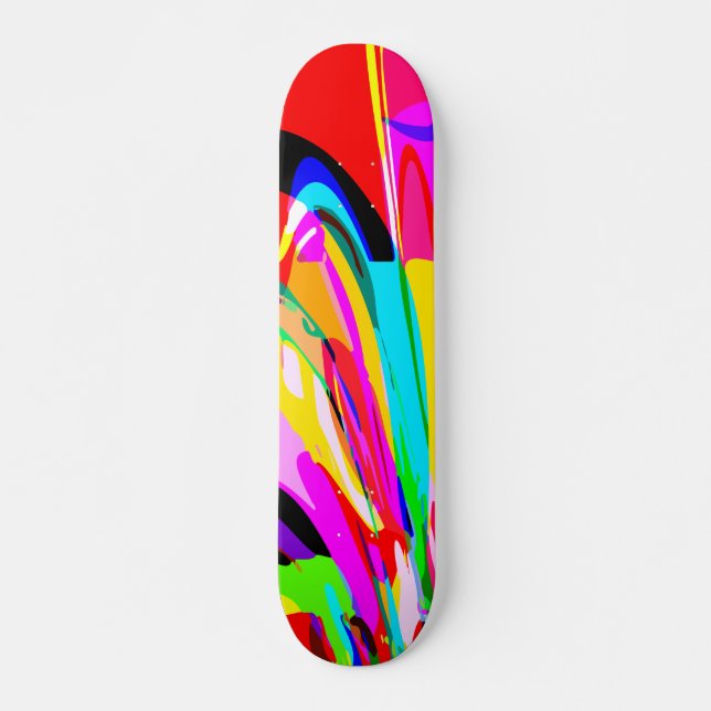 Color Fountain Skateboard Deck (Front)