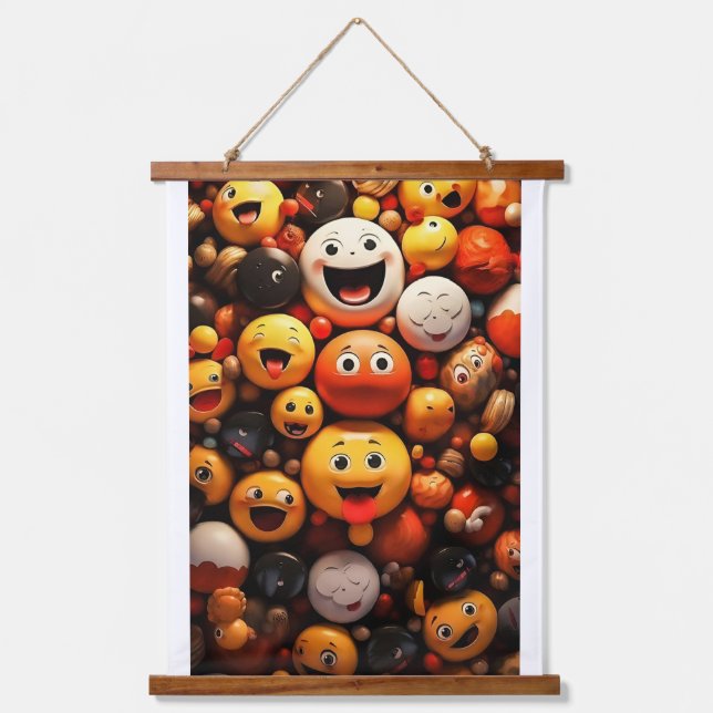 Color full emoji - Wall Art (Front)