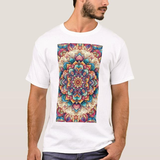 color full floral T-Shirt (Front)