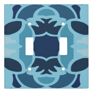 Color Fun Blue Collage Light Switch Cover