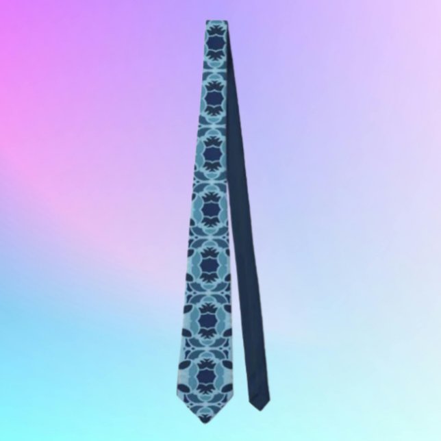 Color Fun Blue Collage Necktie (Creator Uploaded)