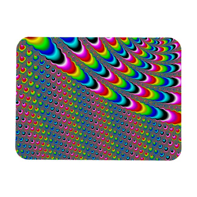 Color Game - Fractal Art Magnet (Horizontal)